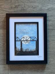 The Lost Boys Hand Drawn Original Framed Artwork With Quote From The Film in Typewriter Font - thumbnail 1