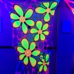 Glowing Children's Party Decorations, Kids Neon Decor, Uv Daisy Wall Art, Birthday Props, Princess Theme Decor - thumbnail 4