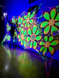 Glowing Children's Party Decorations, Kids Neon Decor, Uv Daisy Wall Art, Birthday Props, Princess Theme Decor