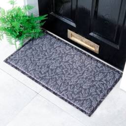 Leaves Doormat - Modern Welcome Mat Housewarming Gift Contemporary Art Decor Entryway Indoor/Outdoor 70 X 40cm - thumbnail 1