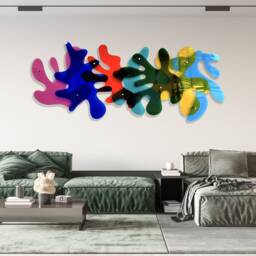Oversized Acrylic 3D Wall Art Modern Abstract Sculpture - thumbnail 4