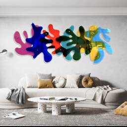 Oversized Acrylic 3D Wall Art Modern Abstract Sculpture - thumbnail 3