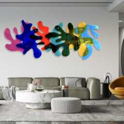 Oversized Acrylic 3D Wall Art Modern Abstract Sculpture - thumbnail 2