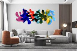 Oversized Acrylic 3D Wall Art Modern Abstract Sculpture - thumbnail 1