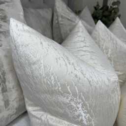 Ivory Cushion Cover, Luxury Marble Throw Pillow Double Sided, Prestigious Textiles Hamlet, Natural Ivory Bedding , Luxury Home Decor - thumbnail 4
