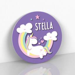 Unicorn Name Sign - Personalized Bedroom Decor Girls Room & Nursery Wall Art Unique Kids Signs