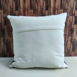 "Boho Hand Loom Woven 100% Cotton Textured Cushion Cover 18""x18" - thumbnail 4