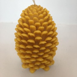 Jumbo Pinecone Beeswax Candle, 100% Natural, 5-1/4 - thumbnail 3