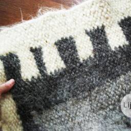 Wool Rug/Nursery Decor/Home Decor/Scandinavian Rug/Swedish Rug/Hooked Rugs/Hand Hooked Rug/Mom Gift/Carpet/Rug/Area Rug - thumbnail 2
