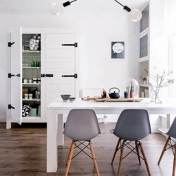 Meli - Geometric Black Chandelier Modern 3-Arm Ceiling Light - thumbnail 2