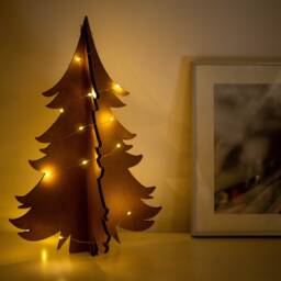 Cardboard Christmas Tree Ornament Ecological Xmas Decor - thumbnail 2