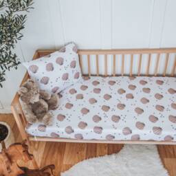 Seashells Flower Baby Girl Boy Bedding, Shower Gift, Nursery Fitted Crib Sheet For & Toddler - thumbnail 2