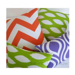 Lavender Purple & White Thistle Decorative Throw Pillow Cover/Case Cushion Cotton 20x20 - thumbnail 2