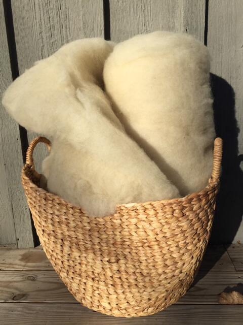 Organic, Natural, Soft Wool Batts Lap Size - Crib Blankets - image 1