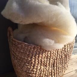 Organic, Natural, Soft Wool Batts Lap Size - Crib Blankets - thumbnail 3