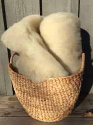 Organic, Natural, Soft Wool Batts Lap Size - Crib Blankets