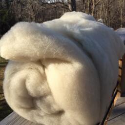 Organic, Natural, Soft Wool Batts Lap Size - Crib Blankets - thumbnail 2