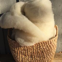 Organic, Natural, Soft Wool Batts Lap Size - Crib Blankets - thumbnail 4