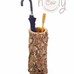 Eco Friendly & 100% Natural Large Cork Bark Umbrella Stand, Rustic Holder, Wooden Stand - thumbnail 2