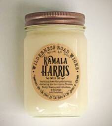Kamala Harris Soy Candle - Madame Vice President Spicy Floral Scent - thumbnail 2