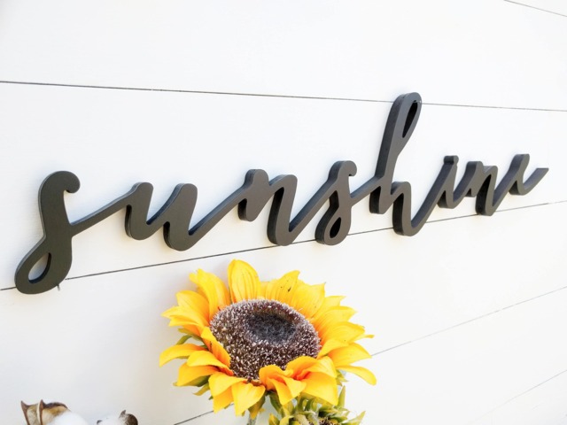 Sunshine Wood Cutout Sign Nursery Wall Decor - image 1