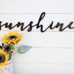 Sunshine Wood Cutout Sign Nursery Wall Decor - thumbnail 2