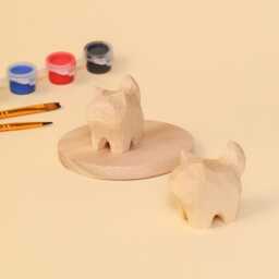 Hand-Carved Cat Painting Kit Personalized Keychain Craft - Gift For Lovers - thumbnail 3