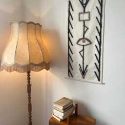 Eye Weaving Wall Hanging Boho Fiber Art Tapestry - thumbnail 2