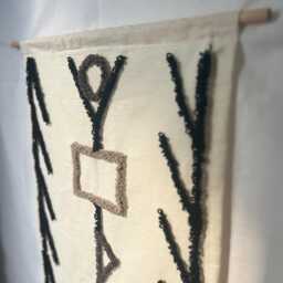 Eye Weaving Wall Hanging Boho Fiber Art Tapestry - thumbnail 4