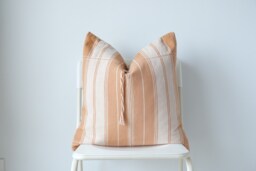 "Handmade Hemp Pillow Cover Vintage Karen Tribal Design - 20"" X 20" - thumbnail 1