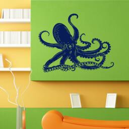 Octopus Sea Ocean Creature Wall Sticker Vinyl Mural Decal Home House Apartment Art Decor Free Shipping L072 - thumbnail 1