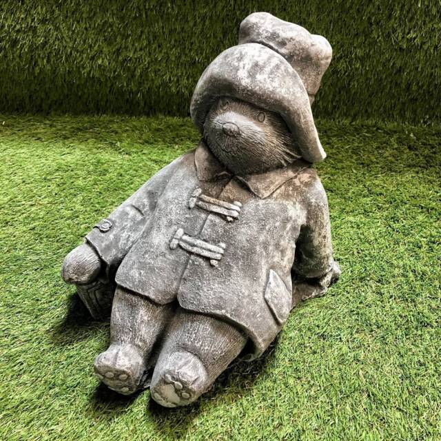 Large Paddington Bear Concrete Garden Sculpture Lawn Ornament Frost Protected - image 1