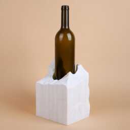Handmade Dolomite Marble Wine Bottle Holder Unique Rack - thumbnail 3