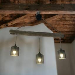 Driftwood Branch Chandelier, Coastal Ceiling Light - thumbnail 3