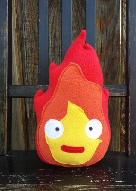 Calcifer, Pillow, Plush, Cushion, Gift, Fire Demon, Howl - image 1