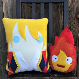 Calcifer, Pillow, Plush, Cushion, Gift, Fire Demon, Howl - thumbnail 2