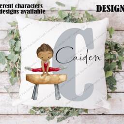 Gymastics Cushion, Pillow, Gymnastics, Gymnastics Gift, Boys Male For Him, Gymnast - thumbnail 3
