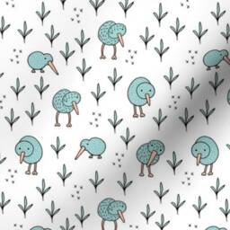 Organic Kiwi Bird Toddler & Nursery Bedding, Minky Blanket, Fitted Sheet, Aussie, Australian Animals, Neutral, Crib Sheets - thumbnail 1