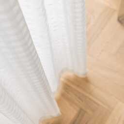 Custom Curtains White Bubble Grid Net Sheer Voile Curtain For Bedroom Living Room - thumbnail 2