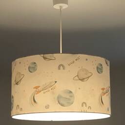 Lampshade Or Pendant Light With A Rocket, Planet, Rainbow, Constellation Motif Ceiling Light/Chandelier Christmas/Birthday Gift Idea For Baby's - thumbnail 3