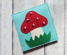 Busy Fidget Toy Felt Baby Quiet Book Waldorf One Page 0-2 Year