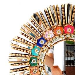 "Peruvian Mirrors ""Mountain Of 7 Colors 50cm" - thumbnail 2