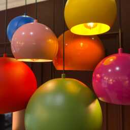 Colourful Pendant Lamp, Modern Minimalist Pendant, Decorative Lighting, Rainbow Decoration, Gift For Kids - thumbnail 2