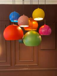 Colourful Pendant Lamp, Modern Minimalist Pendant, Decorative Lighting, Rainbow Decoration, Gift For Kids