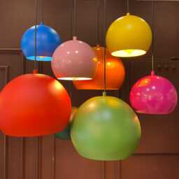 Colourful Pendant Lamp, Modern Minimalist Pendant, Decorative Lighting, Rainbow Decoration, Gift For Kids - thumbnail 4