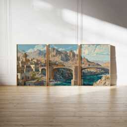 Set Of 3 Yemen Posters, Travel Prints, Wall Art Set, Vintage Middle Eastern Decor Sanaa Poster - thumbnail 2