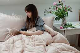 Elegant Pink Wool Duvet King - Master Bedroom Decor For Winter - Us Duty Paid - thumbnail 1