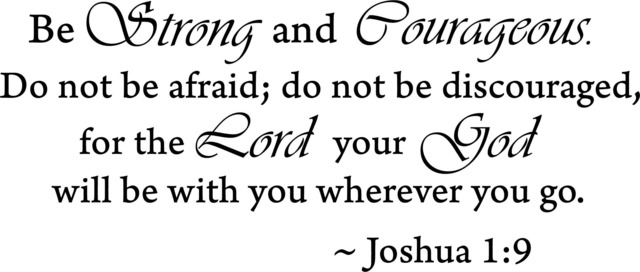 Be Strong & Courageous Do Not Printable Wall Art