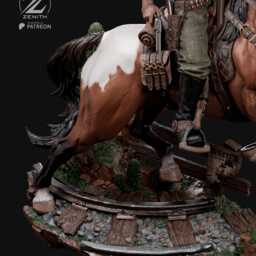 The Dying West - Western Cowboy Outlaw Gunslinger Arthur Morgan Resin Figure 16K - thumbnail 4