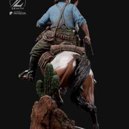 The Dying West - Western Cowboy Outlaw Gunslinger Arthur Morgan Resin Figure 16K - thumbnail 3